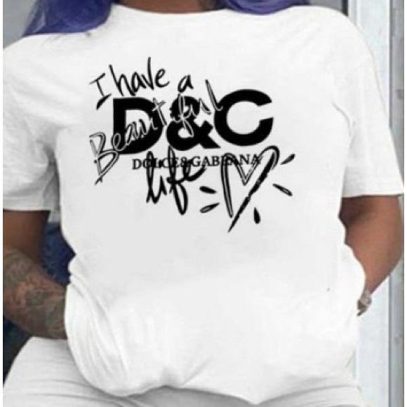 💋I HAVE A BEAUTIFUL LIFE 🖤 White Short Sleeve Unisex T-Shirt - Picture 2 of 10